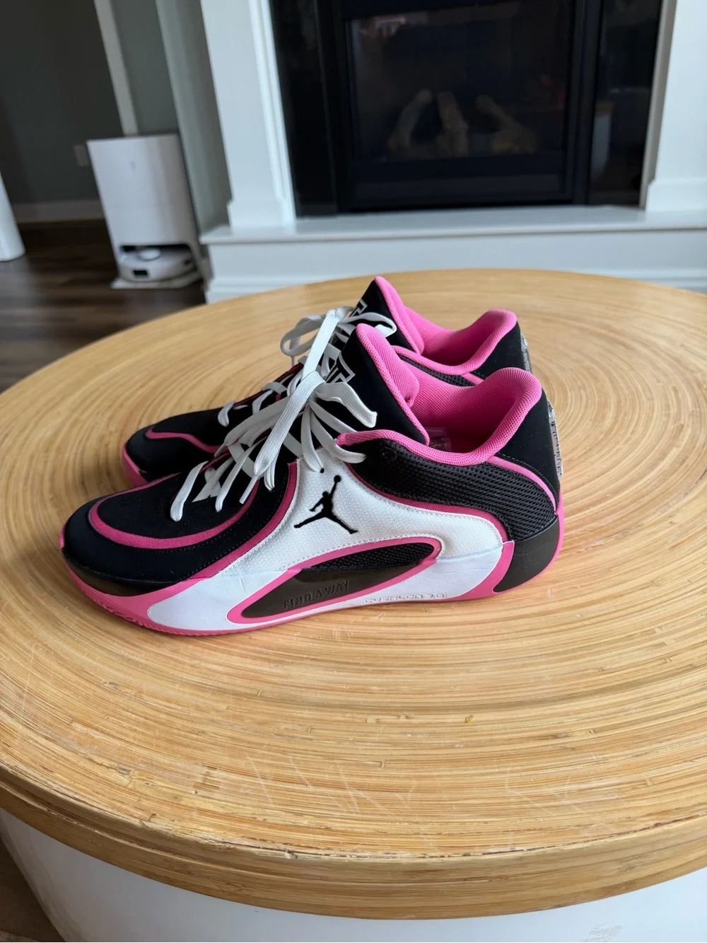 Men’s Jordans- Jayson Tatum - Black and Pink Sneakers